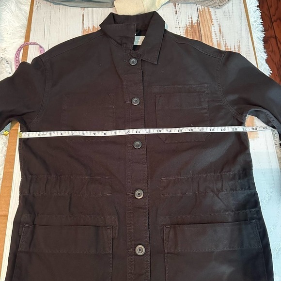Everlane Women The Cinchable Chore Jacket Size Small Black - Picture 10 of 14